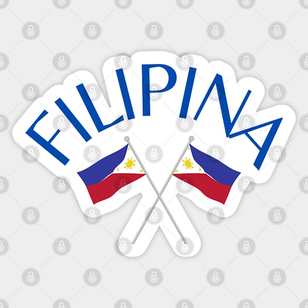 filipina - philippines flags Sticker by CatheBelan